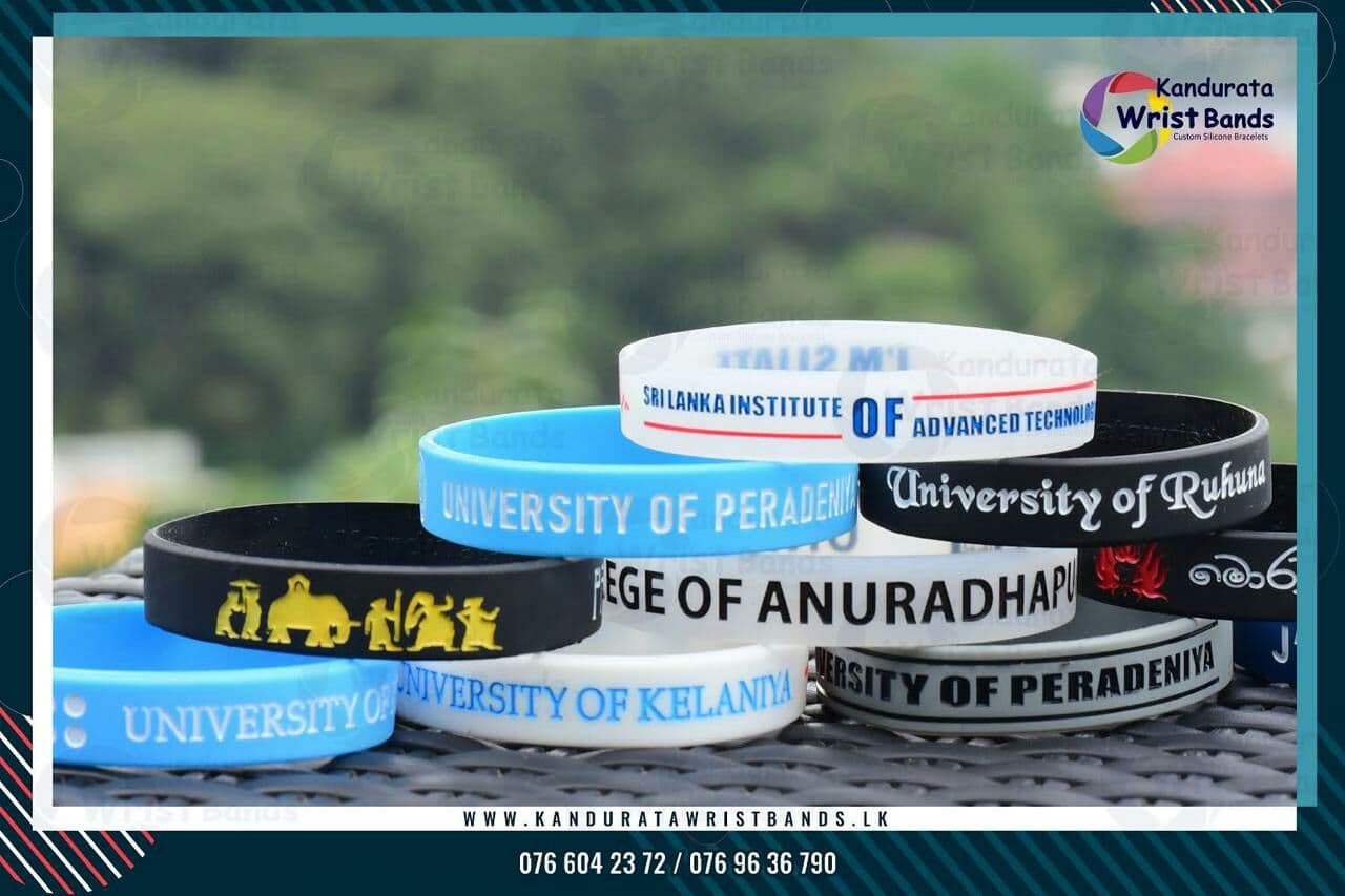 personalized fundraising wristbands for universities of Sri Lanka
